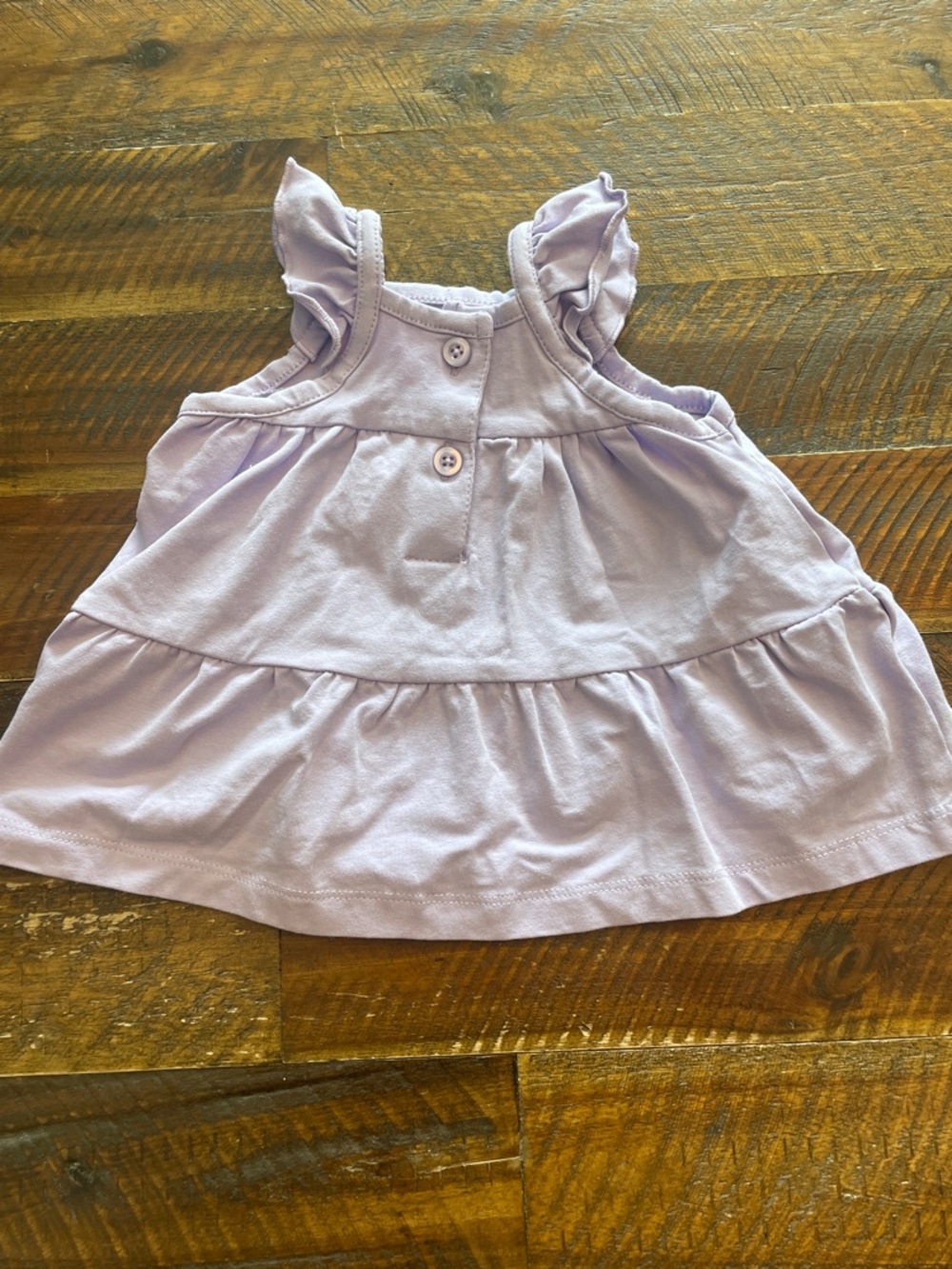 Ruffle Butts Lavender Ruffle Tank Top - Picture 2 of 3